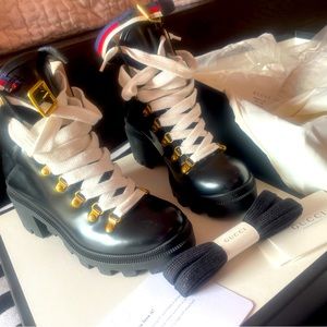 Gucci combat boots
